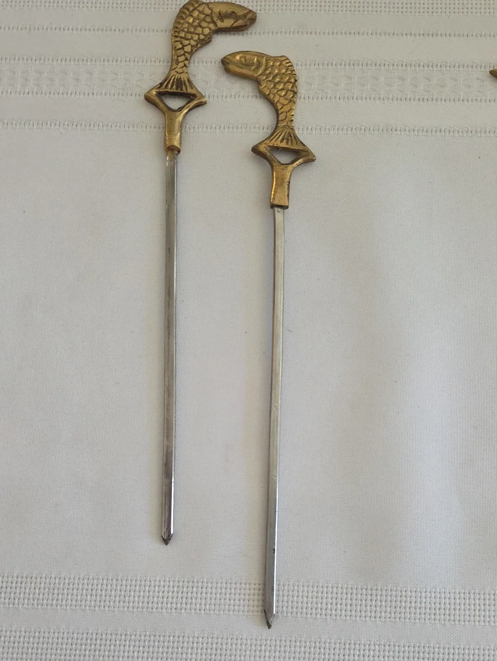 11 Skewers, Brass/Stainless Steel, Animals